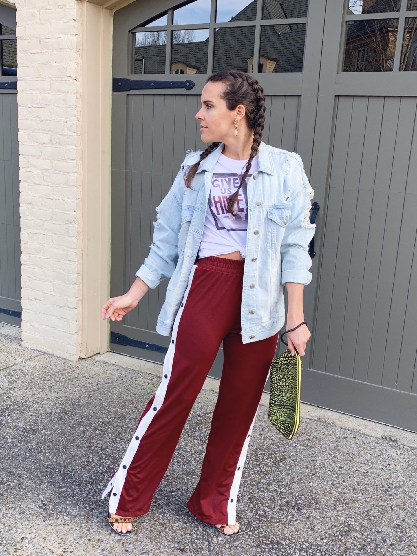 styled track pants