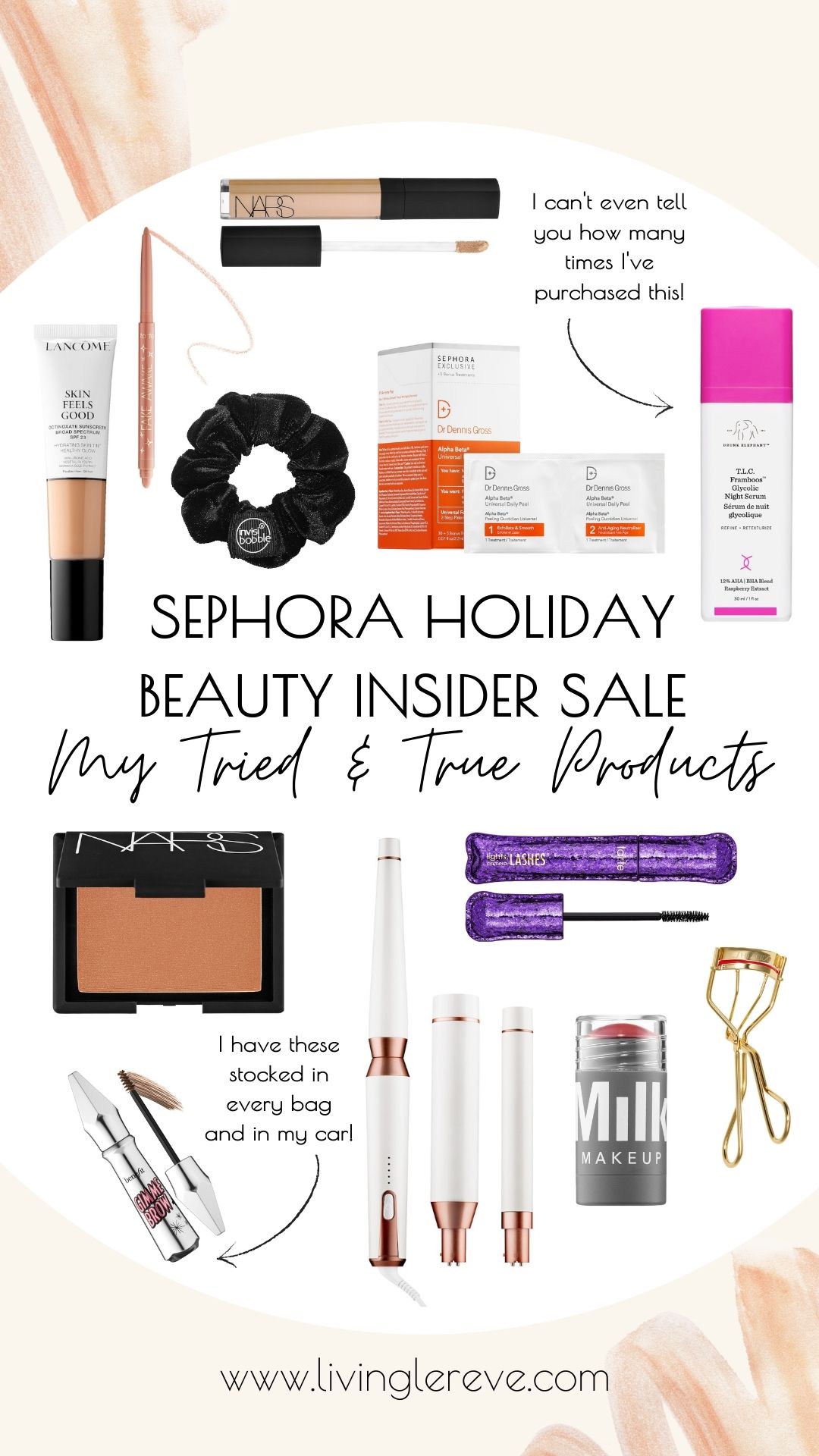 sephora tried and true products'